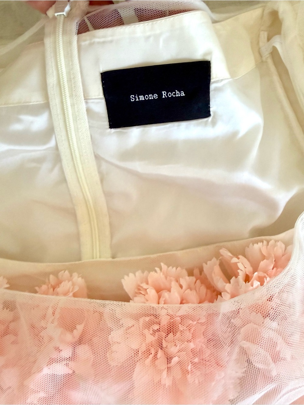 Simone Rocha Exclusive Bridal Carnation Ivory Tulle Dress UK 12 / US Large NWT - Picture 12 of 16